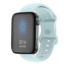 Per Xiaomi Mi Watch Cinturino in silicone con fibbia a farfalla da 18 mm (azzurro)