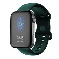 Per Xiaomi Mi Watch Cinturino in silicone con fibbia a farfalla da 18 mm (verde valle)
