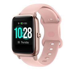 Per Xiaomi Haylou Smart Watch LS01 19mm Cinturino in silicone con fibbia a farfalla (rosa)