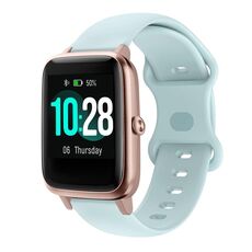 Per Xiaomi Haylou Smart Watch LS01 19mm Cinturino in silicone con fibbia a farfalla (azzurro)