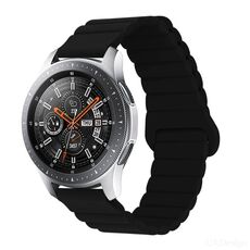 Per Xiaomi Haylou Smart Watch 2 LS02 / RS4 / RS4 Plus Cinturino in silicone magnetico con fibbia inversa (nero)