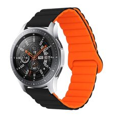 Per Xiaomi Haylou RT / RT2 / GST / GS / RS3 Cinturino in silicone magnetico con fibbia inversa universale (nero arancione)