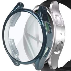 Per Samsung Galaxy Watch 5 44mm Custodia protettiva in TPU antiurto (ciano)