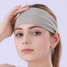 3 PCS Fascia per capelli sportiva per la sensazione di freddo Cintura per assorbimento del sudore (824 grigio chiaro)