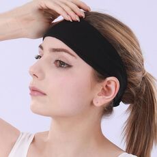 3 PCS Cold Feeling Sport Hairband Fitness Cintura assorbente del sudore (624 nero)