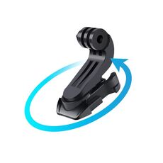 Supporto per fibbia con gancio a J con rotazione di 360 gradi (nero)