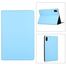 Custodia in pelle a vibrazione orizzontale con struttura elastica per Honor Pad 8 con supporto (azzurro)