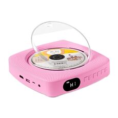 Kecag KC-609 Lettore DVD domestico da parete Lettore CD Bluetooth, specifica: versione CD + non collegato alla TV + versione plug-in (rosa)