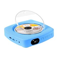 Kecag KC-609 Lettore DVD domestico da parete Lettore CD Bluetooth, specifica: versione CD + non collegato alla TV + versione plug-in (blu)