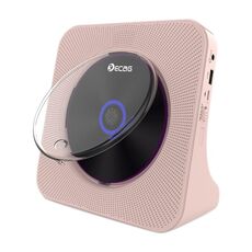 Lettore CD per album di dischi musicali Bluetooth retrò Kecag KC-806, specifica: versione plug-in (rosa)