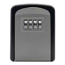 G9 4 cifre password scatola di immagazzinaggio chiave in lega di alluminio (grigio)