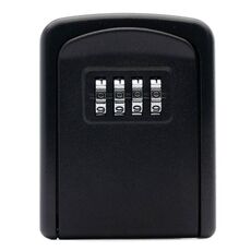 G9 4 cifre password scatola di immagazzinaggio chiave in lega di alluminio (nero)