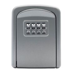 G9 4 cifre password scatola di immagazzinaggio chiave in lega di alluminio (argento)