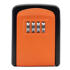 G9 4 cifre password scatola di immagazzinaggio chiave in lega di alluminio (arancione)