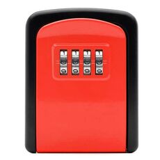 G9 4 cifre password scatola di immagazzinaggio chiave in lega di alluminio (rosso)