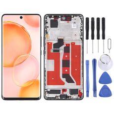 Schermo LCD OLED originale per Honor 50 Digitizer Assemblaggio completo con cornice (nero)