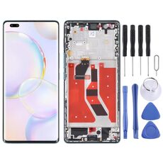 Schermo LCD OLED originale per Honor 50 Pro Digitizer Assemblaggio completo con cornice (verde)