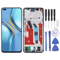 Schermo LCD originale per Honor X20 digitalizzatore assemblaggio completo con cornice (blu)