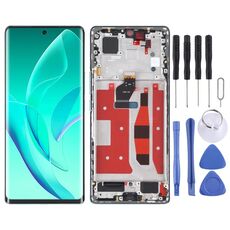 Schermo LCD OLED originale per Honor 60 Digitizer Assemblaggio completo con cornice (verde)