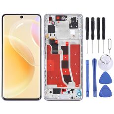 Schermo LCD OLED originale per Huawei Nova 8 5G Digitizer Assemblaggio completo con cornice (viola)