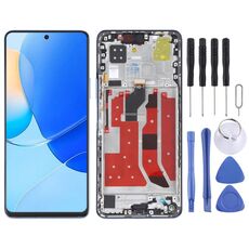 Schermo LCD originale e assemblaggio completo di digitalizzatore con cornice per Huawei Nova 9 SE (viola)