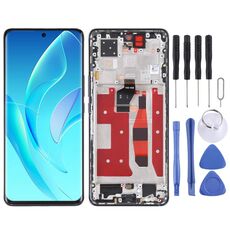 Schermo LCD OLED originale per Honor 60 Pro Digitizer Assemblaggio completo con cornice (nero)