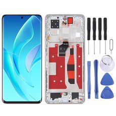 Schermo LCD OLED originale per Honor 60 Pro Digitizer Assemblaggio completo con cornice (oro)