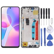 Schermo LCD originale per Honor X30i digitalizzatore assemblaggio completo con cornice (nero)