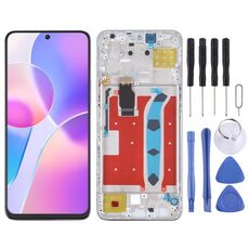 Schermo LCD originale per Honor X30i digitalizzatore assemblaggio completo con cornice (argento)