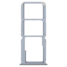 Per OPPO A95 4G/Reno6 Lite Vassoio per schede SIM + Vassoio per schede SIM + Vassoio per schede Micro SD (Argento)