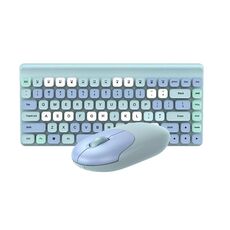 Set mouse tastiera wireless QW02 (blu)
