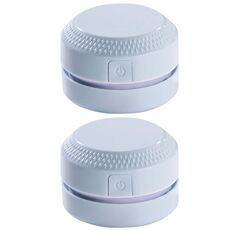 2PCS Desktop Mini Aspirapolvere Gomma Coriandoli Pulitore Tastiera (Blu)