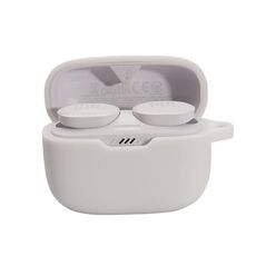 Per JBL T230NC TWS Cuffie Bluetooth senza fili Custodia in silicone (bianco)