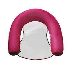 Divano ad acqua gonfiabile Sedia reclinabile Letto galleggiante Amaca pieghevole con rete (rosa rossa)
