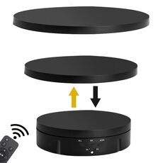3 in 1 giradischi per display rotante elettrico remoto (nero)