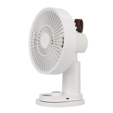 Telecomando intelligente Ricarica USB Scuotendo la testa Ventilatore da tavolo Ventilatore per passeggino (bianco)