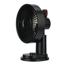 Telecomando intelligente Ricarica USB Scuotendo la testa Ventilatore da tavolo Ventilatore per passeggino (nero)
