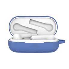 Custodia protettiva in silicone per auricolari Bluetooth per Huawei Honor FlyPods 3 (grigio blu)