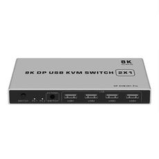 Switch KVM USB 8K KYSW59 60HZ DP Dispositivo di condivisione computer 2 in 1