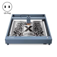 XTOOL D1 Pro-10W Macchina per incisione e taglio laser fai-da-te ad alta precisione, Tipo di spina: Spina americana (grigio metallo)