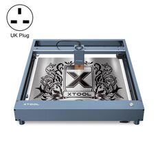 XTOOL P1030253 D1 Pro-10W Macchina per incisione e taglio laser fai-da-te ad alta precisione, Tipo di spina: Spina britannica (grigio metallo)