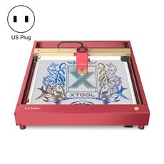 XTOOL D1 Pro-20W Macchina per incisione e taglio laser fai-da-te ad alta precisione, Tipo di spina: Spina americana (rosso dorato)