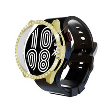 Per Samsung Galaxy Watch5 40mm / 44mm Cassa dell'orologio per PC con diamante cavo (oro)
