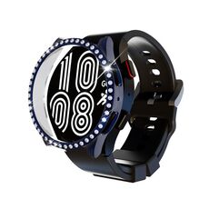 Per Samsung Galaxy Watch5 40mm / 44mm Cassa dell'orologio per PC con diamante cavo (blu scuro)