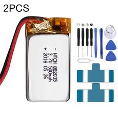 Sostituzione della batteria ai polimeri di litio 2 pezzi 802035 500 mAh