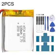 2 pezzi 603035 Sostituzione della batteria ai polimeri di litio da 600 mAh