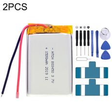 Sostituzione della batteria ai polimeri di litio 2 pezzi 803450 1500 mAh