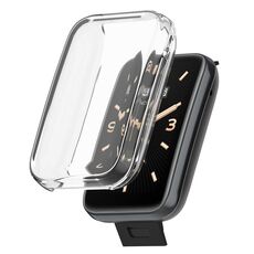 Per Xiaomi Mi Band 7 Pro Custodia protettiva galvanica TPU a copertura totale (bianco trasparente)