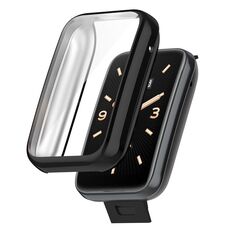 Per Xiaomi Mi Band 7 Pro Custodia protettiva galvanica in TPU a copertura totale (nero)
