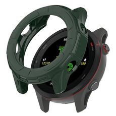 Per custodia per orologio Garmin Forerunner 255 Armor Hollow TPU (verde oliva)